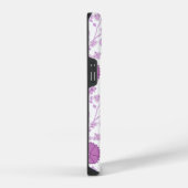 Jacobean Floral Big Pattern Pinks op wit iPhone Hoesje (Rechterkant)
