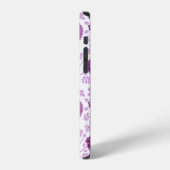 Jacobean Floral Big Pattern Pinks op wit iPhone Hoesje (Linkerkant)