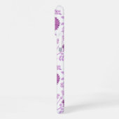 Jacobean Floral Big Pattern Pinks op wit iPhone Hoesje (Linkerkant)