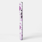 Jacobean Floral Big Pattern Pinks op wit iPhone Hoesje (Linkerkant)