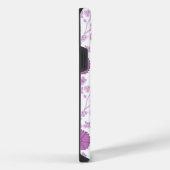 Jacobean Floral Big Pattern Pinks op wit iPhone Hoesje (Rechterkant)