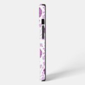 Jacobean Floral Big Pattern Pinks op wit iPhone Hoesje (Linkerkant)