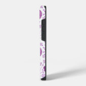 Jacobean Floral Big Pattern Pinks op wit iPhone Hoesje (Linkerkant)