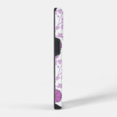 Jacobean Floral Big Pattern Pinks op wit iPhone Hoesje (Rechterkant)