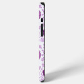 Jacobean Floral Big Pattern Pinks op wit iPhone Hoesje (Linkerkant)
