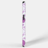 Jacobean Floral Big Pattern Pinks op wit iPhone Hoesje (Rechterkant)
