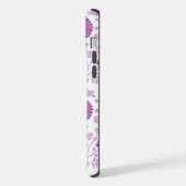 Jacobean Floral Big Pattern Pinks op wit iPhone Hoesje (Linkerkant)