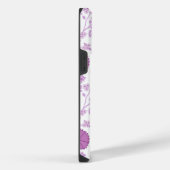 Jacobean Floral Big Pattern Pinks op wit iPhone Hoesje (Rechterkant)