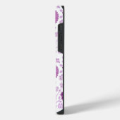Jacobean Floral Big Pattern Pinks op wit iPhone Hoesje (Linkerkant)
