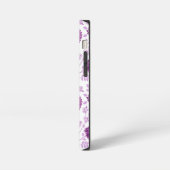 Jacobean Floral Big Pattern Pinks op wit iPhone Hoesje (Linkerkant)