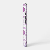 Jacobean Floral Big Pattern Pinks op wit iPhone Hoesje (Linkerkant)