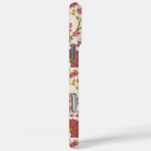Jacobean Floral Big Pattern Reds Pinks Gold Cream Case-Mate iPhone Case (Achterkant / Rechts)