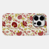 Jacobean Floral Big Pattern Reds Pinks Gold Cream Case-Mate iPhone Case (Achterkant (horizontaal))