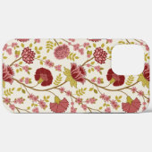Jacobean Floral Big Pattern Reds Pinks Gold Cream Case-Mate iPhone Case (Achterkant (horizontaal))