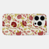 Jacobean Floral Big Pattern Reds Pinks Gold Cream Case-Mate iPhone Case (Achterkant (horizontaal))
