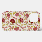 Jacobean Floral Big Pattern Reds Pinks Gold Cream Case-Mate iPhone Case (Achterkant (horizontaal))