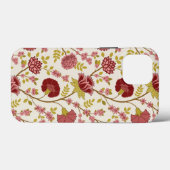 Jacobean Floral Big Pattern Reds Pinks Gold Cream Case-Mate iPhone Case (Achterkant (horizontaal))