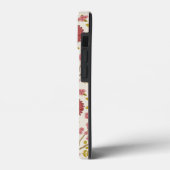 Jacobean Floral Big Pattern Reds Pinks Gold Cream Case-Mate iPhone Case (Achterkant / Links)