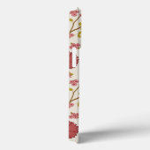 Jacobean Floral Big Pattern Reds Pinks Gold Cream Case-Mate iPhone Case (Achterkant / Rechts)