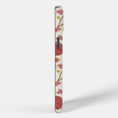 Jacobean Floral Big Pattern Reds Pinks Gold Cream Case-Mate iPhone Case (Achterkant / Rechts)
