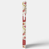 Jacobean Floral Big Pattern Reds Pinks Gold Cream Case-Mate iPhone Case (Achterkant / Rechts)