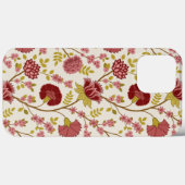 Jacobean Floral Big Pattern Reds Pinks Gold Cream Case-Mate iPhone Case (Achterkant (horizontaal))