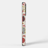 Jacobean Floral Big Pattern Reds Pinks Gold Cream Case-Mate iPhone Case (Achterkant / Rechts)