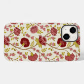 Jacobean Floral Big Pattern Reds Pinks Gold Cream Case-Mate iPhone Case (Achterkant (horizontaal))