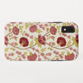 Jacobean Floral Big Pattern Reds Pinks Gold Cream Case-Mate iPhone Case (Achterkant (horizontaal))