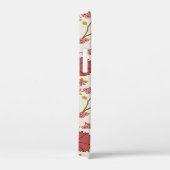 Jacobean Floral Big Pattern Reds Pinks Gold Cream Case-Mate iPhone Case (Achterkant / Rechts)