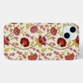Jacobean Floral Big Pattern Reds Pinks Gold Cream Case-Mate iPhone Case (Achterkant (horizontaal))