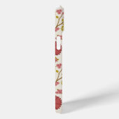 Jacobean Floral Big Pattern Reds Pinks Gold Cream Case-Mate iPhone Case (Achterkant / Rechts)