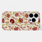 Jacobean Floral Big Pattern Reds Pinks Gold Cream Case-Mate iPhone Case (Achterkant (horizontaal))