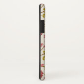 Jacobean Floral Big Pattern Reds Pinks Gold Cream Case-Mate iPhone Case (Achterkant/rechts)