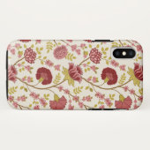 Jacobean Floral Big Pattern Reds Pinks Gold Cream Case-Mate iPhone Case (Achterkant (horizontaal))