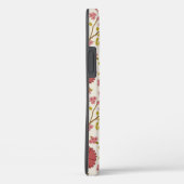 Jacobean Floral Big Pattern Reds Pinks Gold Cream Case-Mate iPhone Case (Achterkant / Rechts)