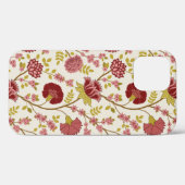 Jacobean Floral Big Pattern Reds Pinks Gold Cream Case-Mate iPhone Case (Achterkant (horizontaal))