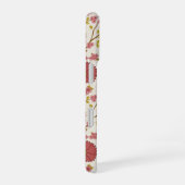 Jacobean Floral Big Pattern Reds Pinks Gold Cream iPhone 16 Hoesje (Rechterkant)