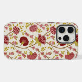 Jacobean Floral Big Pattern Reds Pinks Gold Cream iPhone Hoesje (Achterkant horizontaal)