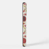 Jacobean Floral Big Pattern Reds Pinks Gold Cream iPhone Hoesje (Rechterkant)
