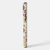 Jacobean Floral Big Pattern Reds Pinks Gold Cream iPhone Hoesje (Linkerkant)