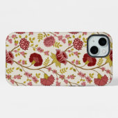 Jacobean Floral Big Pattern Reds Pinks Gold Cream iPhone Hoesje (Achterkant horizontaal)