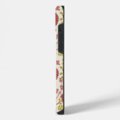 Jacobean Floral Big Pattern Reds Pinks Gold Cream iPhone Hoesje (Linkerkant)