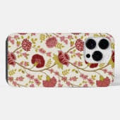Jacobean Floral Big Pattern Reds Pinks Gold Cream iPhone Hoesje (Achterkant horizontaal)