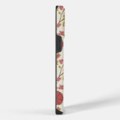 Jacobean Floral Big Pattern Reds Pinks Gold Cream iPhone Hoesje (Rechterkant)