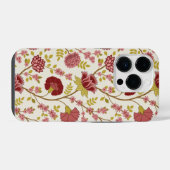 Jacobean Floral Big Pattern Reds Pinks Gold Cream iPhone Hoesje (Achterkant horizontaal)
