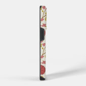 Jacobean Floral Big Pattern Reds Pinks Gold Cream iPhone Hoesje (Rechterkant)