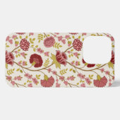 Jacobean Floral Big Pattern Reds Pinks Gold Cream iPhone Hoesje (Achterkant horizontaal)