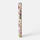 Jacobean Floral Big Pattern Reds Pinks Gold Cream iPhone Hoesje (Linkerkant)