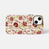 Jacobean Floral Big Pattern Reds Pinks Gold Cream iPhone Hoesje (Achterkant horizontaal)